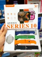 ساعت هوشمند اپل KW30 Max با ۷ بند سیلیکونی